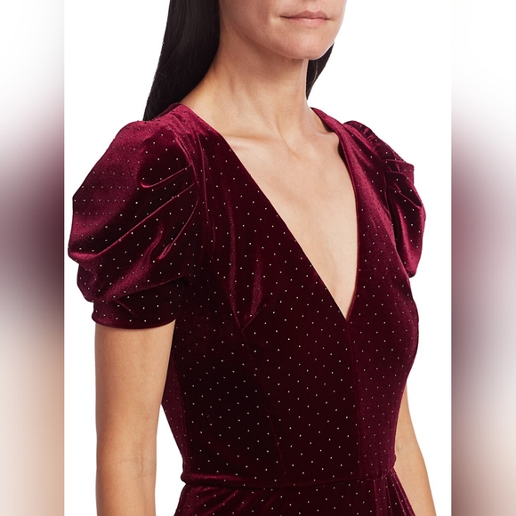 NWT ✨ ML Monique LhuillierVelvet Studded Gown size 10 - Picture 5 of 5